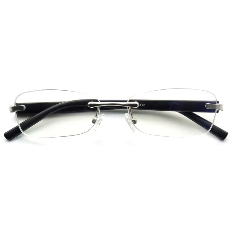 Dachuan Optical DRM368008 China Supplier Rimless Metal Reading Glasses With Plastic Legs (11)